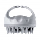 Щітка-масажер для миття шкіри голови полімерний із силіконовими зубцями Щітка-масажер для миття шкіри голови полімерний із силіконовими зубцями