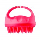 Щітка-масажер для миття шкіри голови полімерний із силіконовими зубцями Щітка-масажер для миття шкіри голови полімерний із силіконовими зубцями