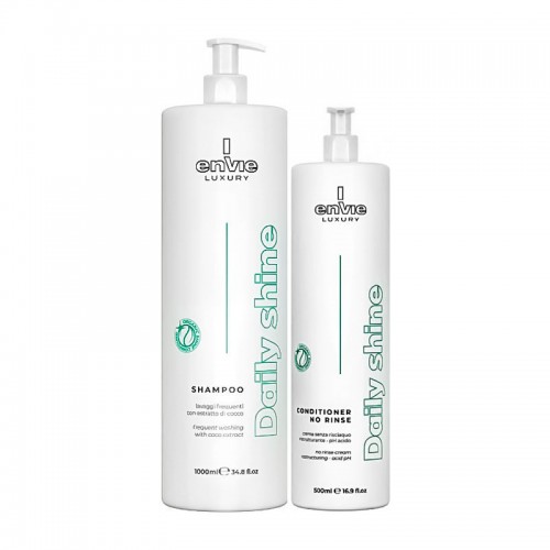 Набір Envie Daily Shine шампунь та кондиціонер для щоденного догляду з кокосом (EN474/EN476) 1000+500 мл