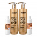 Набор Luxliss Keratin Smoothing Daily Care кератиновый шампунь и кондиционер для повседневного использования 2x500 мл