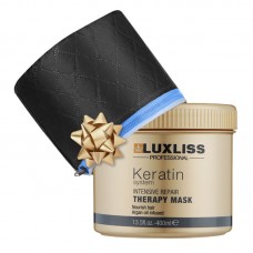 Восстанавливающая маска Luxliss Keratin Intensive Repair Therapy Mask с кератином 400 мл+ в подарок термошапка