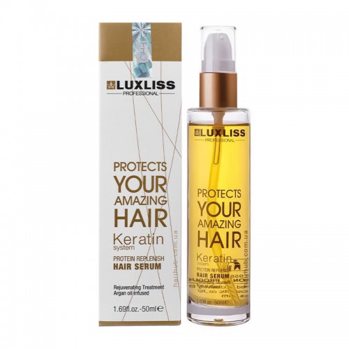 Кератинова сироватка-олія Luxliss Keratin Protein Replenish Hair Serum Original 50 мл