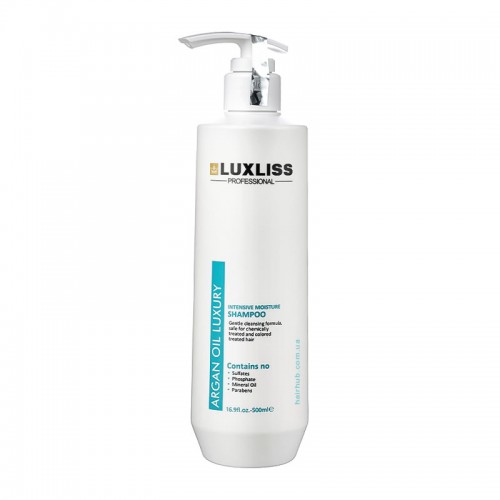 Увлажняющий аргановый шампунь Luxliss Argan Oil Luxury Intensive Moisture Shampoo Original 500 мл