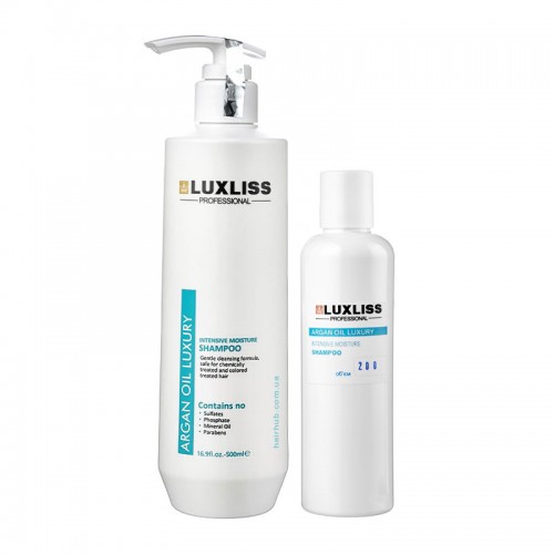 Зволожуючий аргановий шампунь Luxliss Argan Oil Luxury Intensive Moisture Shampoo Original 200 г (розлив)