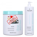 Набір Envie Luxury Sos Express aмiнoкислoтні шампунь та маска для миттєвого відновлення волосся (EN461/EN463) 2x500 г (розлив)