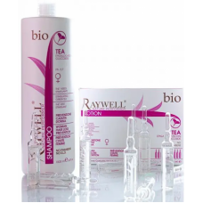 Raywell Bio Tea шампунь 1000 мл и Lotion ампулы 10 шт, набор для роста и от выпадения волос