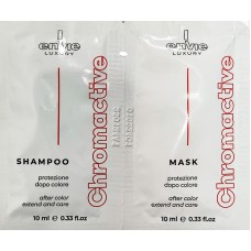 Набір шампунь Envie Chromactive Color Protector та маска для захисту кольору фарбованого волосся з екстрактом гранату 2х10 мл