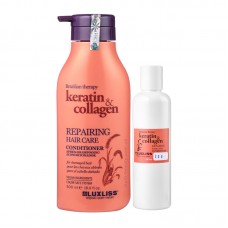 Восстанавливающий кондиционер с кератином и коллагеном Luxliss Keratin & Collagen Repairing Hair Care Conditioner 200 г (разлив)