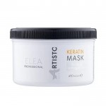 Маска Elea Professional Artisto Keratin Mask з кератином для відновлення пошкодженого волосся, 490 мл