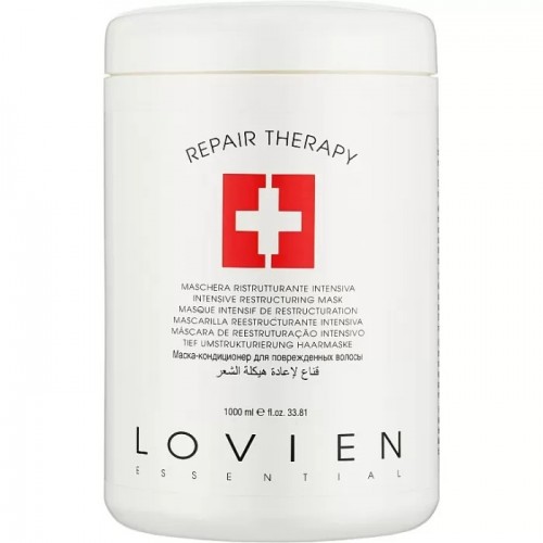 Маска для відновлення сухого та пошкодженого волосся Lovien Essential Repair Therapy Intensive Restructuring Mask, 1000 мл