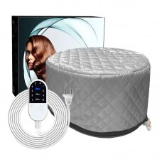 Електрична термошапка сушуар Happy Hair Lux Spa Cap для масок, ламінування і лікування волосся Сіра