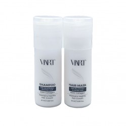 Набір VIART with Collagen шампунь і маска для легкого розчісування пошкодженого волосся, пробники 2x25 мл