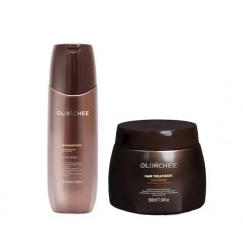 Набір для інтенсивного живлення та відновлення волосся Olorchee, шампунь та маска Deep Repair, 300/500 мл