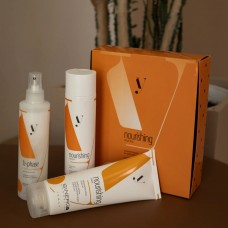 Подарунковий набір Sinergy для реконструкції сухого пошкодженого волосся серії Y1, 250/250/200 мл