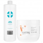 Набір для жирної шкіри голови та сухого волосся шампунь Sinergy RegulationL маска Y1.2 Sinergy Nourishing, 1000/500 мл