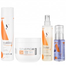 Набір Y1 Sinergy шампунь, маска, спрей та флюїд для зволоження сухого волосся, 250/500/200/60 мл