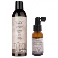 Набір B.iO Sinergy шампунь і пілінг для жирної та схильної до лупи шкіри голови, 250/60 мл