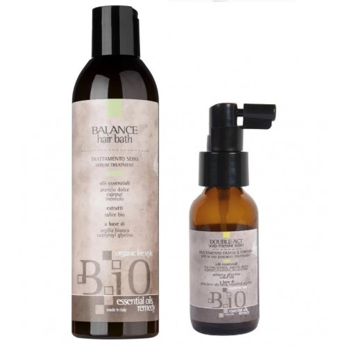 Набір B.iO Sinergy  безсульфатний шампунь і пілінг для жирної та схильної до лупи шкіри голови, 250/60 мл