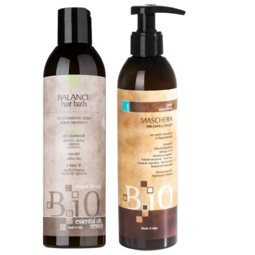 Набір DUO для жирної шкіри голови та сухого волосся B.iO Sinergy шампунь та маска, 2*250 мл