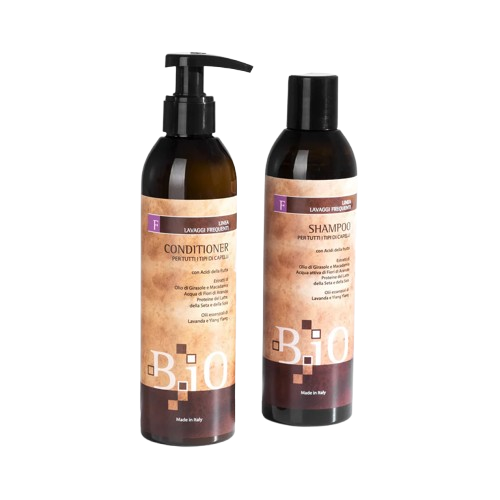 Набір B.iO Sinergy DUO шампунь та кондиціонер для щоденного догляду з молочними протеїнами, 2*250 мл