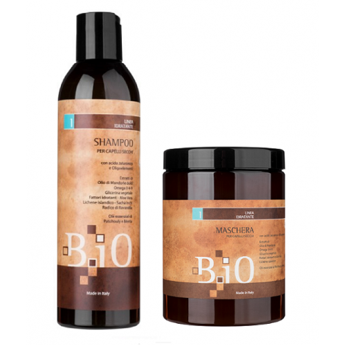 Набір DUO Sinergy B.iO шампунь та маска для зволоження волосся, 1000/1000 мл
