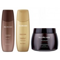 Набір Olorchee Moisture Care шампунь, кондиціонер та маска для живлення та зволоження сухого волосся, 2×300/500 мл