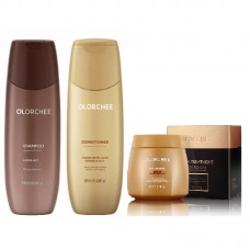 Набір Olorchee Moisture Hydro Spa Care шампунь, кондиціонер та маска для інтенсивного зволоження волосся, 2×300/500 мл