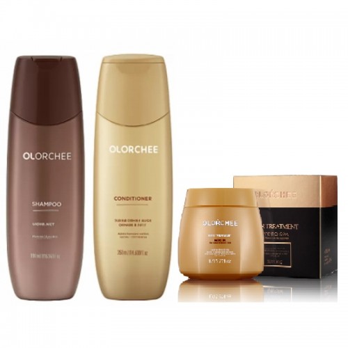 Набір Olorchee Moisture Hydro Spa Care шампунь, кондиціонер та маска для інтенсивного зволоження волосся, 2×300/500 мл