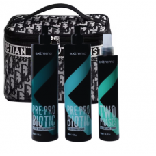 Комплексний набір для жирного волосся та проти лупи Extremo Pre-Pro Biotic з косметичкою у подарунок Christian Dioro, 2х500/250 мл