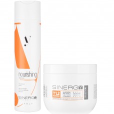Набір Sinergy Smart DUO шампунь і маска для зволоження сухого та пошкодженого волосся, 500/250 мл