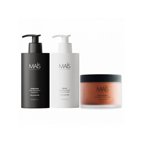 Набір Mais Hydration Hair Treatment TRIO шампунь, кондиціонер і маска для зволоження і реконструкції волосся 2х300+250 мл