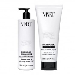 Набір VIART with Keratin & Argan Oil шампунь і маска для фарборваного і пошкодженого волосся, 250+200 мл