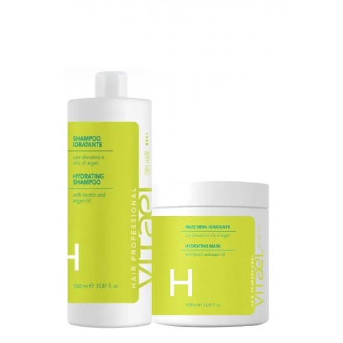 Набір VITAEL Dry Hair DUO шампунь, маска для зволоження сухого волосся, 2x300 г (розлив)