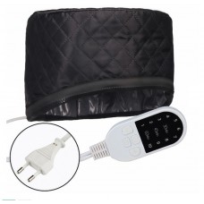 Преміальна електрична тканинна термошапка сушуар My Cosmetics для масок, ламінування та лікування волосся (чорна)