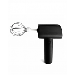 Електричний перукарський міксер-вінчик для змішування фарб, професійних засобів з акумулятором, чорний