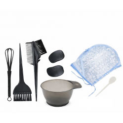 Набір для фарбування та мелірування волосся 8 в 1 Black Professional