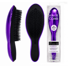 Гребінець для розплутування вологого та сухого волосся Tangle Teezer Wet Detangle 18 см, фіолетова