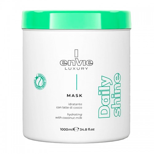 Маска Envie Daily Shine Hydrating Mask для блиску та зволоження волосся з кокосовим молочком (EN477) 300 г (розлив)