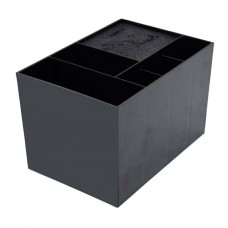 Підставка-тримач для перукарських інструментів пластикова 5 секцій чорна