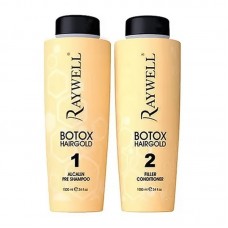 Набор для холодного восстановления волос Raywell Botox Hairgold (шампунь и филлер-кондиционер) 2х1000 мл