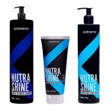 Набор Extremo Nutra Shine шампунь, кондиционер, крем для деликатной очистки и питания волос (EX240/EX241/EX242) 500/500/200 мл