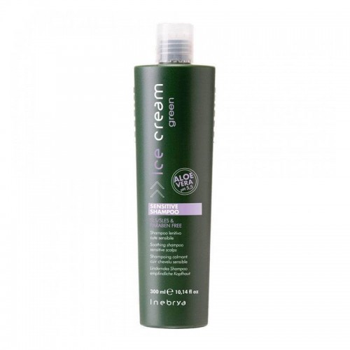 Шампунь Inebrya Ice Cream Green Sensitive Shampoo для чутливої шкіри голови (300 мл)