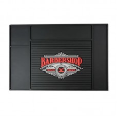 Термостійкий килимок для плойки, праски гумовий перукарський Barbershop (40х30)