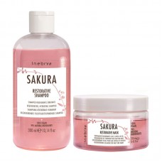 Набор Inebrya Sakura Restorative регенерирующие увлажняющие шампунь и маска