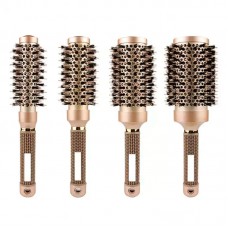 Набір професійних термобрашів для волосся Nano Technology Ceramic Ionic круглих керамічних золотих, 27 см