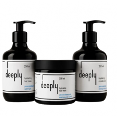 Набір Deeply Hydrating TRIO шампунь+маска+кондиціонер для зволоження волосся, 2х250/300 мл