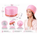Преміальная електрична тканинна термошапка (сушуар) Beauty Tools для масок, ламінування та лікування волосся рожева Преміальная електрична тканинна термошапка (сушуар) Beauty Tools для масок, ламінування та лікування волосся рожева
