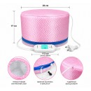 Преміальная електрична тканинна термошапка (сушуар) Beauty Tools для масок, ламінування та лікування волосся рожева Преміальная електрична тканинна термошапка (сушуар) Beauty Tools для масок, ламінування та лікування волосся рожева