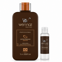 Кератин Wennoz Brasil Coffee Premium Keratin Intensive Reconstructive Mask 500 г (разлив)