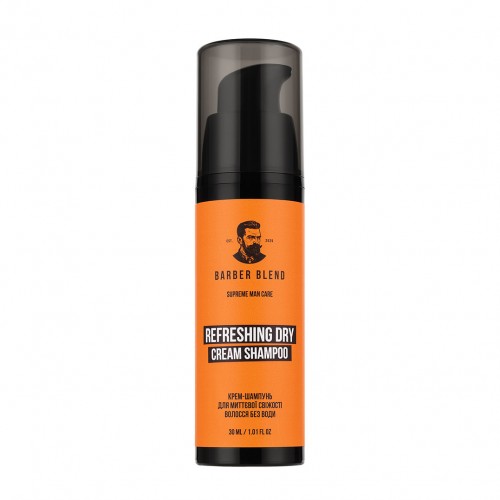 Крем-шампунь для миттєвої свіжості волосся без води Barber Blend, 30 мл